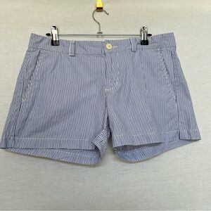 Polo Jeans Company Ralph Lauren MFG Women's Blue Striped 100% Cotton Shorts